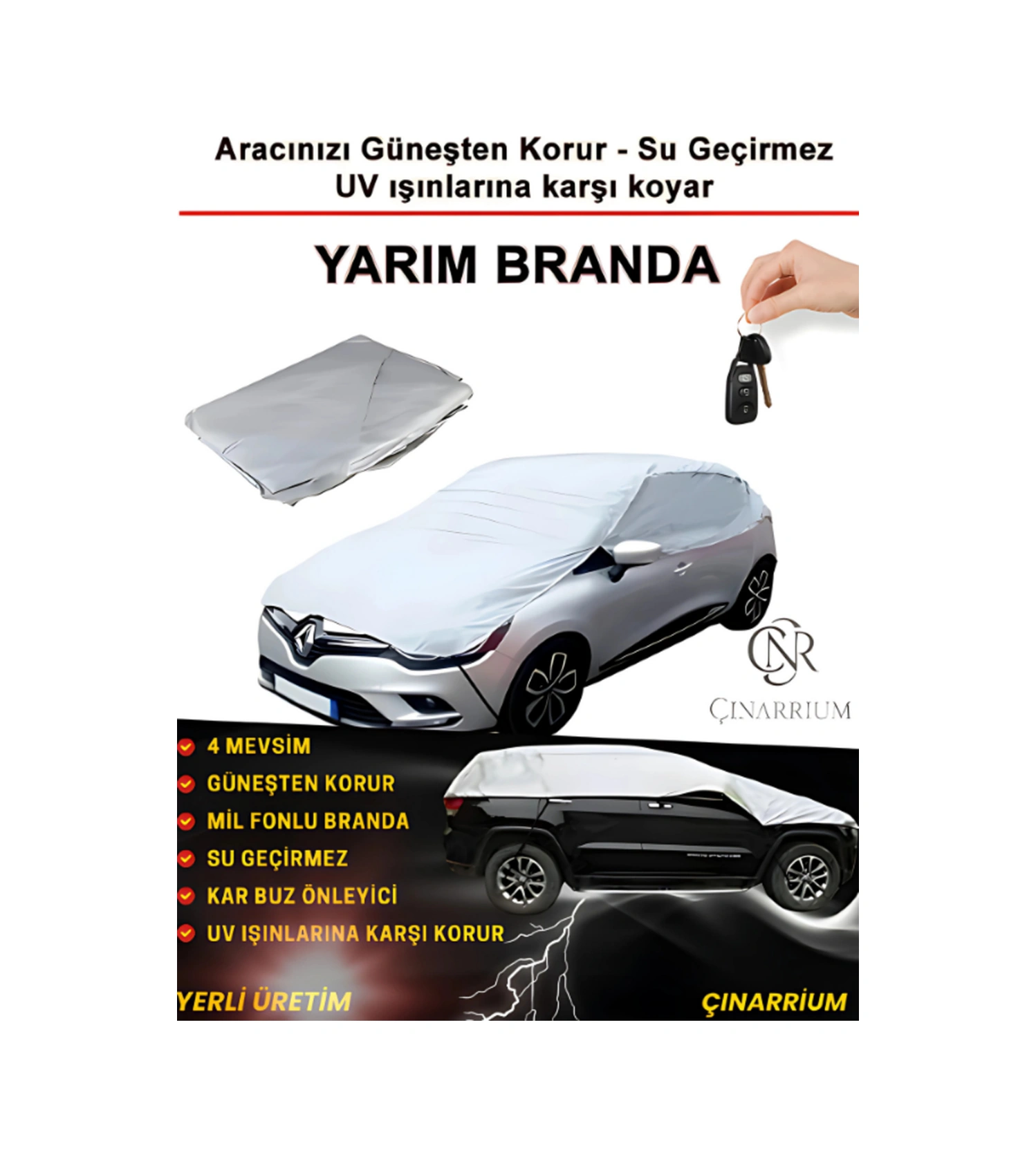 Suzukı Alto Uyumlu Oto,araba Brandası Miflonlu +akalite