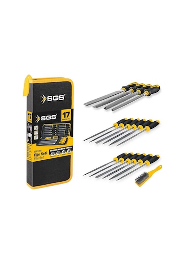 Sgs 1355 17 Parça Eğe Seti Çantalı