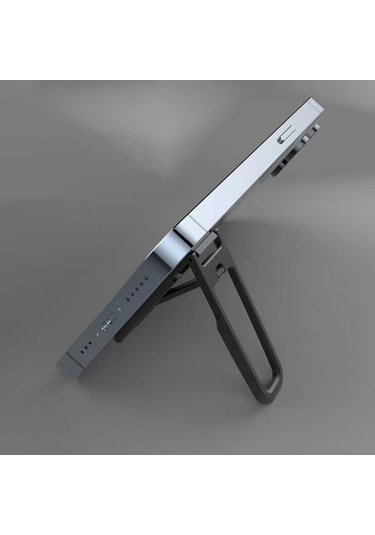 Cbtx Alüminyum Alaşımlı Yapışkan Braket Cep Telefonu Standı Katlanır Kickstand Cep Telefonu Desteği - Gümüş