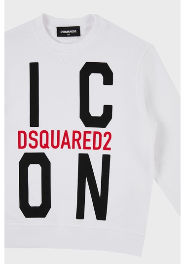 Dsquared2 Çocuk Sweat Dq0245-d002y Whıte Beyaz