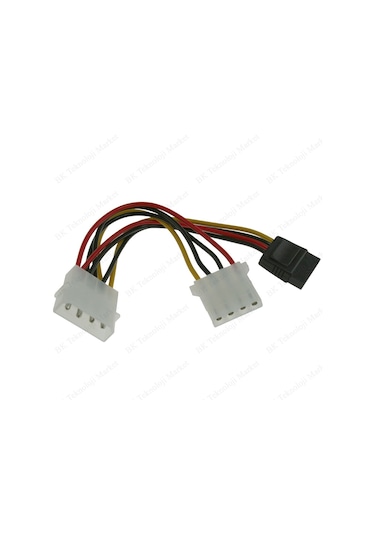 Molex 4-Pin To Sata Power Ve Molex 4-Pin Y Kablo