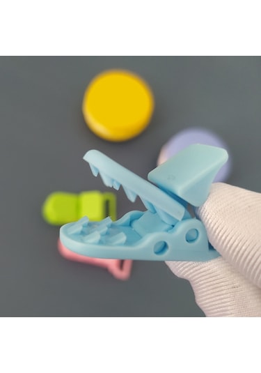 Sones 10 Adet Bebek Emziği Düşmeye Karşı Zincir Klipsleri Karikatür Timsah Klipsleri Emzik Kelepçeleri Renk Rastgele Gönderim