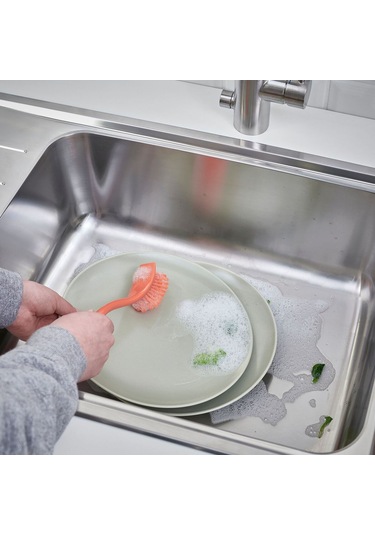 Bulaşık Fırçası, Turuncu, 25 Cm Abanoz