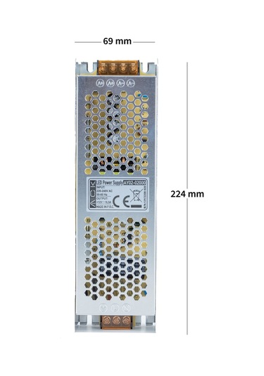 Ack 16,5a/200w/12v Led Trafosu Ay02-02000 Metalik