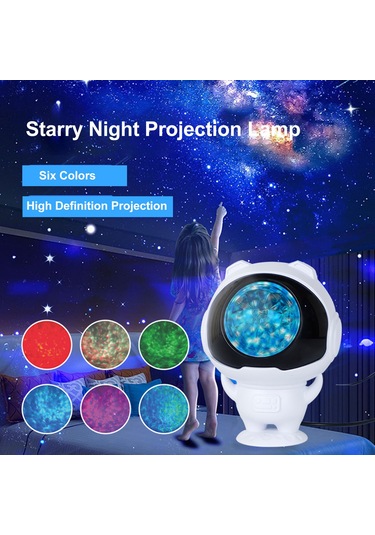 Jeemson Usb Led Su Dalga Projeksiyon Lambası - Yatak Odası Çocuk Odası İçin Romantik Ayak Işığı Ve İçmece Işığı Diğer