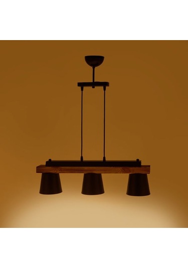 Correx Venedik 3'lü Sıralı Sarkıt - Siyah / Kahverengi - 70x10x10 Cm Siyah / Kahverengi