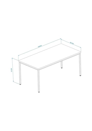 Arpelia Çalışma Masası 160x80x75 Cm Gri