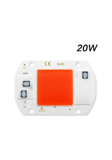 Cob Çip Led Büyümek Işık Phyto Lamba Ac 220v/110v 20w 30w 50w Tam Spektrum Büyüme İçin Sürücüye Gerek Yok Çiçek Fidesi Bitki Yetiştirme 220v-20w Diğer