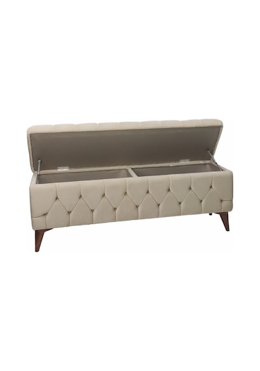 Vavonni Sandıklı Puf A+ Kalite Kapitoneli Ayakucu 140 Cm