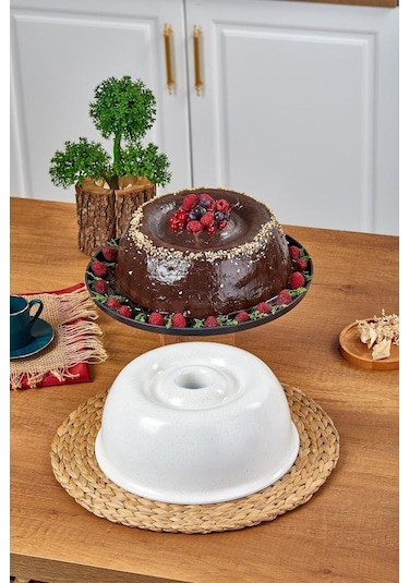 Taç Döküm Drop Kek Kalıbı Krem