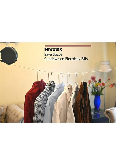 Çamaşırhane İçin Geri Çekilebilir Çamaşır İpi 12 Ay Kaymaz Taşınabilir Kamp B Diğer