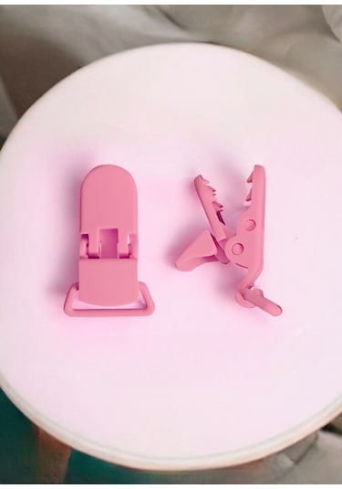 5'li Yıkanabilir Renkli Emzik Askısı %100 Pamuk 5 Askı 5 Klips