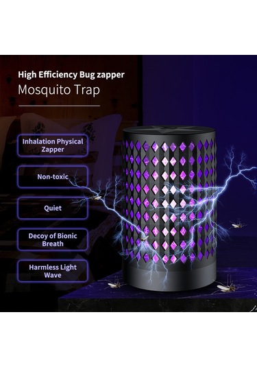 Geekyou Usb Led Evcil Elektrikli Sinir Köpeği, Işık Katalizörlü Sinek Ve Mus Musu Öldürücü, Beyaz Renk