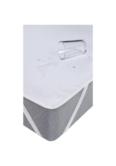 Altın Karma 70x110 Cm Köşe Lastikli Sıvı Geçirmez Pamuk Alez Beyaz