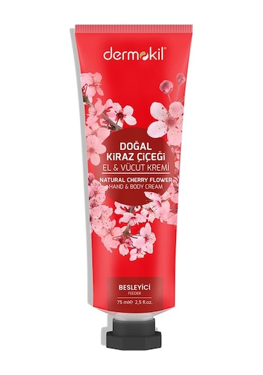 Dermokil Doğal Kiraz Çiçeği El & Vücut Kremi 75 ML