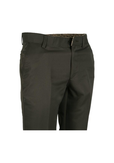 Erkek Keten Pantolon Klasik Normal Kesim Rar01156 Haki