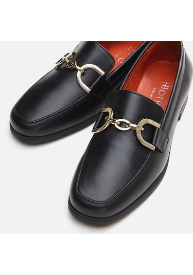 Hotiç Hakiki Deri Siyah Kadın Loafer 01ayh291750a100 Siyah