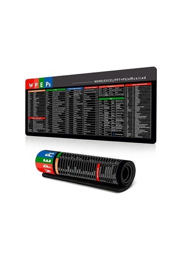 Cbtx 400 900 2mm Kaymaz Mouse Mat Kısayol Tuşları Oyun Mouse Pad Büyük Sümen-ingilizce Kısayol Tuşları 2