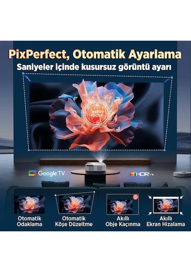Vankyo Performance V700g Android Google Tv Hdr10+ 4k Destekli Projeksiyon Cihazı