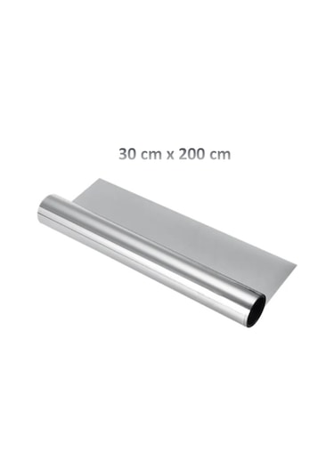Aynalı Cam Filmi 30cm X 200cm Yapışkanlı Yansıtıcı Uv Koruma