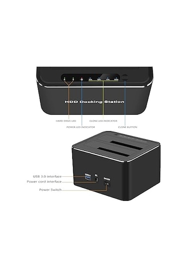 Usb 3.0 Dual Docking Station 2 Port Ssd Docking Station