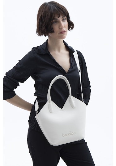 Unıted Colors Of Benetton Kadın El Çantası Bnt 1518 Beyaz