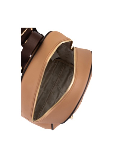 Tamer Tanca Kadın Suni Deri Bisküvi Sırt Çantası 743 2335 Bn Cnt Y25 Bıskuvı Fltr Bej