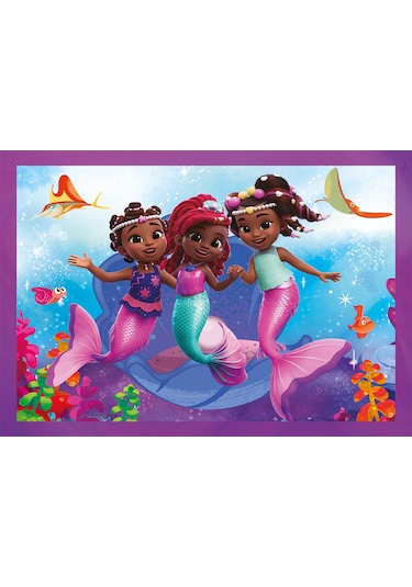 Clementoni 12-16-20-24 Parça Ariel Puzzle Varsayılan