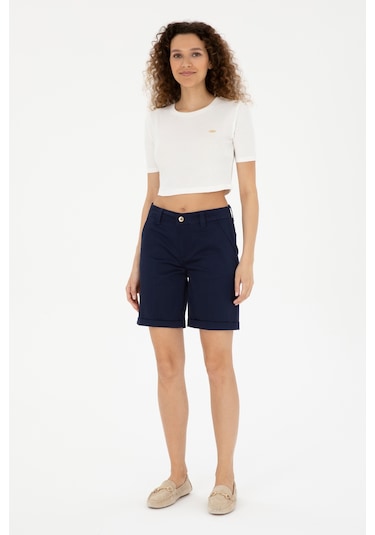 U.s. Polo Assn. Kadın Lacivert Şort / Bermuda 50281722-vr033 Lacivert