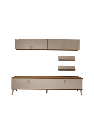 Decoraktiv Eko 5 Mdf Std Gold Tv Ünitesi Tv Sehpası Ceviz - Beyaz
