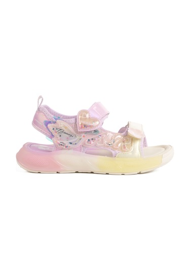 Lila Cırtlı Anatomik Hafif Kız Çocuk Sandalet 1946 F LILA Lila