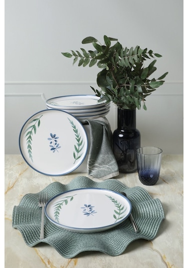 Keramika Daphne Nordic Pasta Tabağı 22 Cm 6 Adet 22923 Çok Renkli