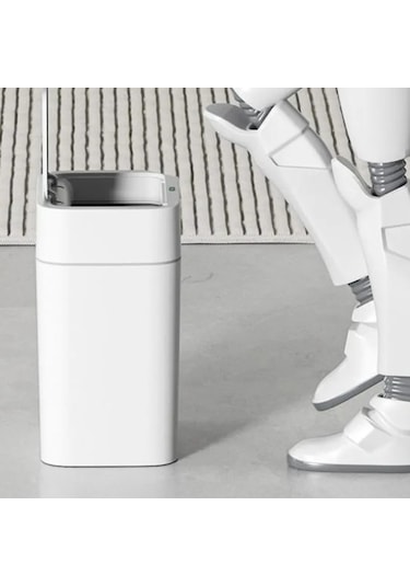 Sensörlü Çöp Kovası 12 Litre Beyaz
