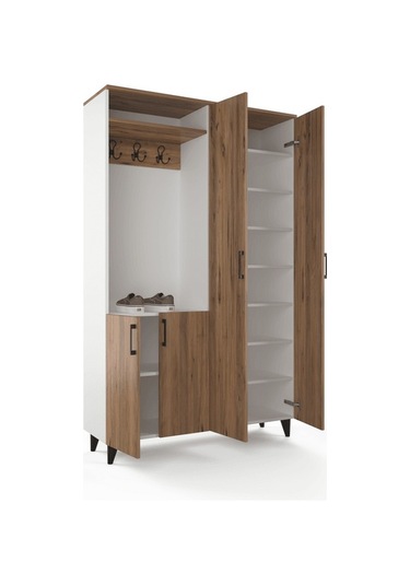 Venge Portmanto - Atlas Çam - Beyaz