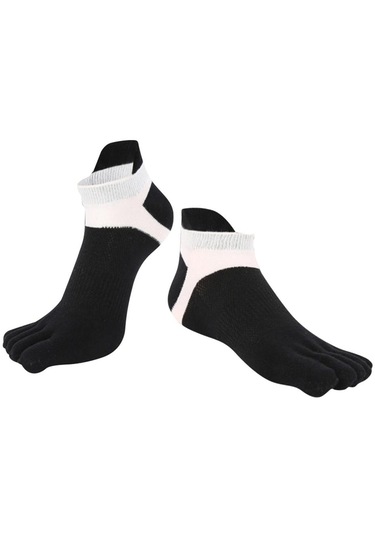 Homyl Erkekler Ve Kadınlar Için Ayak Bileği Çorap Pamuklu Siyah