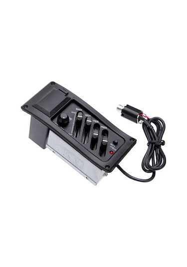 Midex Me-40 Gitar Preamp 4-band Eq Ekolayzer Piezo Pickup Amplifier Tunerli