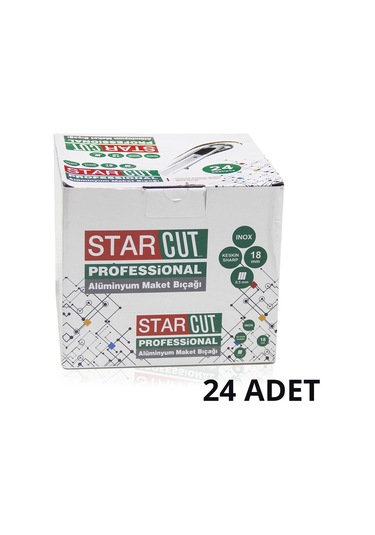 Alüminyum Maket Bıçağı / Falçata 24'Lü Kutu