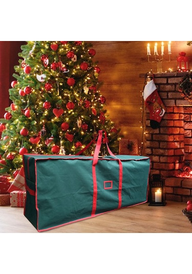 Homyl Yılbaşı Ağacı Saklama Çantası Toz Nemine Karşı Korur Yeşil