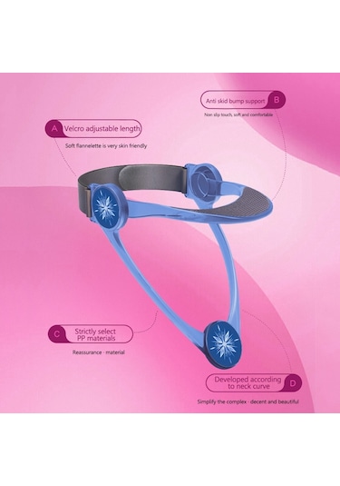 Yetişkin Ayarlanabilir Boyunluk Ev Servikal Omurga Düzeltme Koruyucusu Transparan