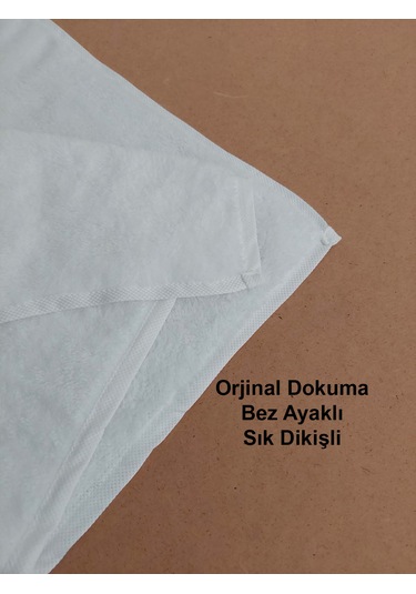 Mikrofiber Saç Havlusu Boya Tutmayan Kuaför Havlusu Beyaz 50x90