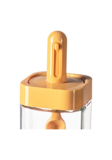 Homyl Baharat Kavanoz Mutfak Malzemeleri Mini Şeffaf Konserve Sarı