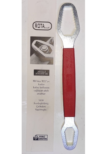 8-13 14-22 Evrensel Çift Taraflı Spanner Vida Somun Tork Anahtar