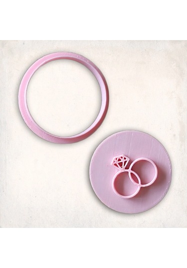 Yüzük Detay Kurabiye Kalıp Seti 2 Li