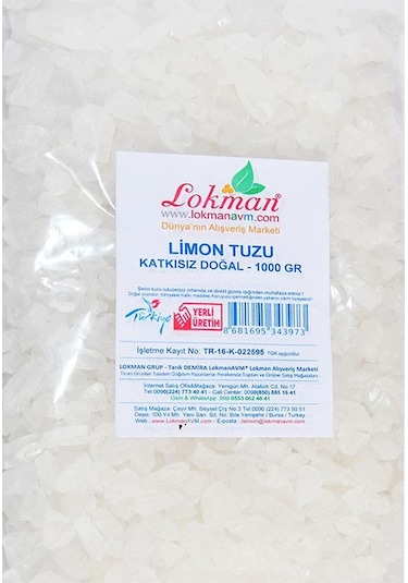 Lokman Limon Tuzu 1 KG