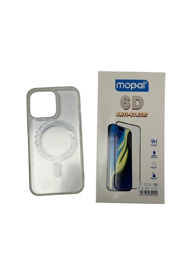 İphone Uyumlu 13 Pro Magsafe Şeffaf Silikon Kılıf Kırılmaz Şeffaf