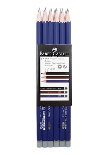 Faber-castell Dark Mercanlı Hb Kurşun Kalem 12 Adet Siyah