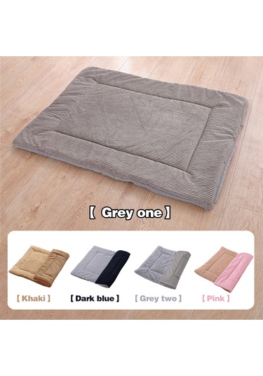 Vkemall Yumuşak Çift Taraflı Kedi Köpek Yatağı - Pamuklu Kışlık Pet Mat