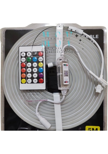 12v 5 Metre 6x12 Mm 120 Ledli Amimasyonlu Sese Duyarlı Rgb Pixel Neon Led Set Ir Kumanda Ve Bluetoot