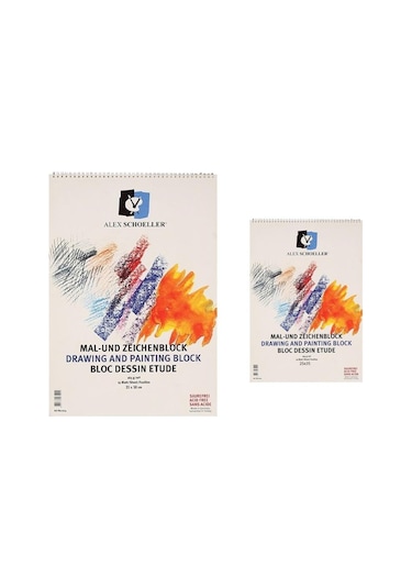Alex Schoeller Resim Defteri 25 X 35 + 35 X 50 Spr. 165 Gr 2'Li