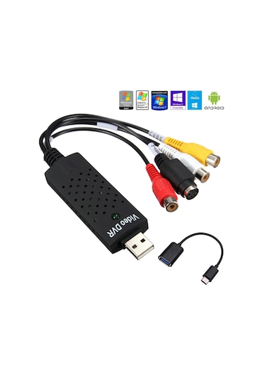 Utv007 Android Chip Otg Type-C 3.1 Kablo Windows 10 Capture Kartı